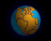 The one landmass slowly dividing into the continents we know today